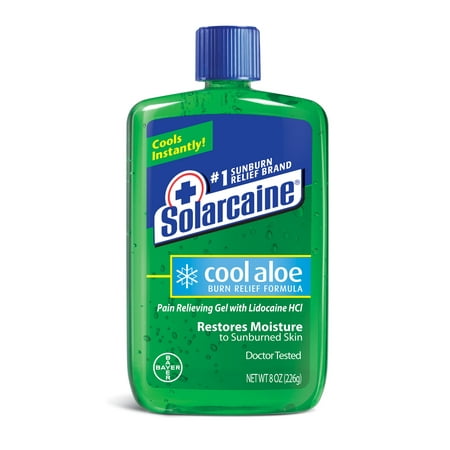Solarcaine Cool Aloe Burn Relief with Aloe Vera, 8 Ounce (Best Natural Aloe Vera Gel)