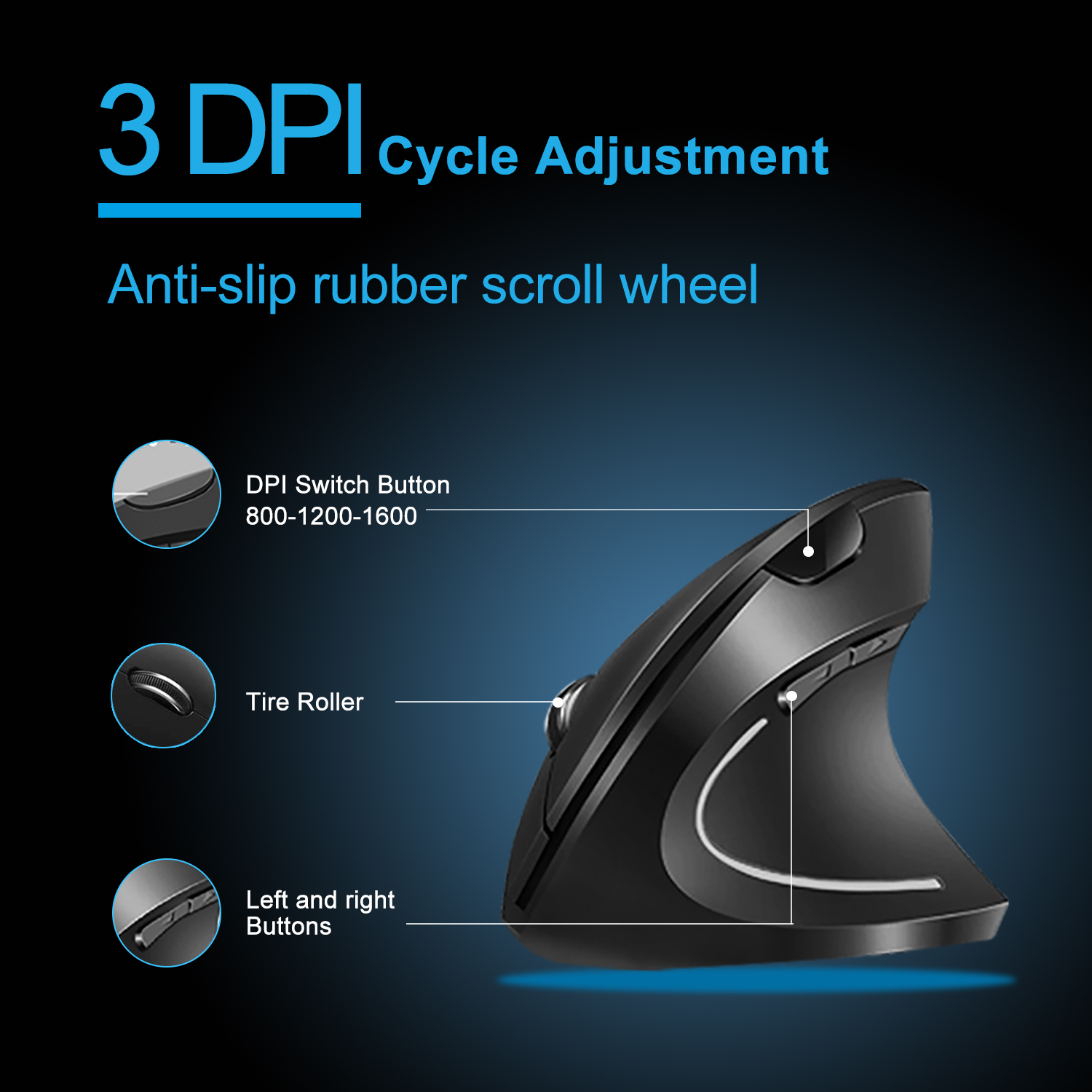SGEYR Ergonomic Wireless Mouse photo 2