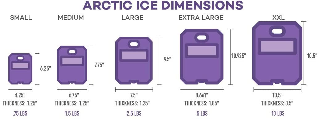 Arctic Ice 1207 Tundra Series Reusable Ice Pack XL (5lbs)