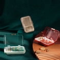 thumbnail image 4 of Estuche de viaje para joyas Ficarrico, organizador de almacenamiento portátil para joyas, caja de almacenamiento para anillos, pendientes, collares, regalos, 4 of 5