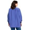thumbnail image 2 of Avenue Women's Plus Size Pleated Peasant Blouse, 2 of 2