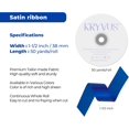 thumbnail image 3 of shiyou-KRYVUS Solid Color Navy Blue Satin Ribbon 1-1/2" X Continuous 50 Yards, Ribbons Perfect for Crafts, Wedding Decor, Bow Making, Sewing, Gift Package Wrapping and More, 3 of 4