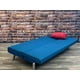 ViscoLogic DANBURY Convertible Tissu Futon Salon Canapé pour les Petits Espaces (Bleu) – image 4 sur 6