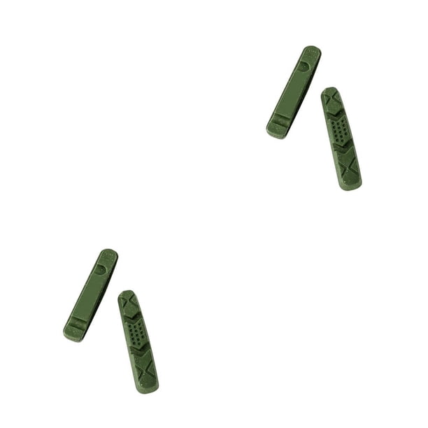 sweethay 1 par de pastillas de freno, bloque de tope profesional, piezas de bloques de frenado, accesorios de ruedas simples, pieza de bicicleta Verde 2piezas