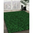 thumbnail image 3 of Ahgly Company Tapis d'Intérieur Lavable en Machine Carré Vert Transitionnel, 5 Pieds Carré, 3 of 7
