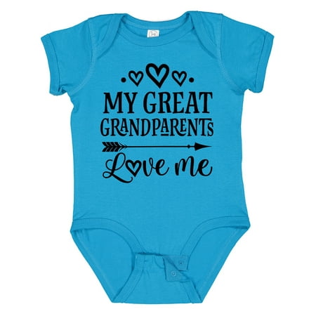 

Inktastic My Great Grandparents Love Me Gift Baby Boy or Baby Girl Bodysuit