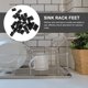 thumbnail image 4 of unbranded 30Ud Patas Negras Para Rejilla De Fregadero En PVC Con Soporte Antideslizante Y Protección Para Cocina, 4 of 7