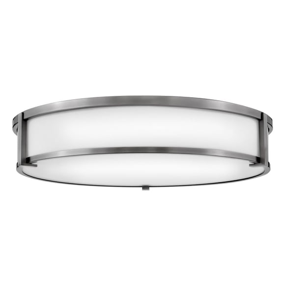 3244AN-Hinkley Lighting-Lowell - 28W 4 LED Extra Large Flush Mount-4.75 Inches Tall and 24 Inches Wide-Antique Nickel Finish