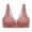 Pink, variant on VerPetridure Bras for Women Front Closure Women's Bra Soild Wire Free Underwear One-Piece Bra Everyday Front Buckle Underwear