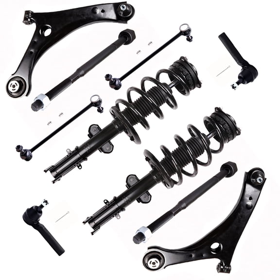 SCITOO Strut Shock for Chrysler Town & Country 2008-2016 Front Complete Struts Assembly Control Arm and Ball Joint Assembly Stabilizer Bar Link Tie Rod End 10PCS