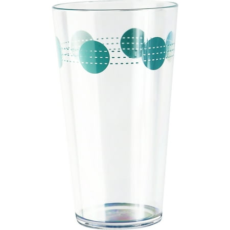 Blue Green Dichroic Glass - Corelle Coordinates South Beach - 19oz Acrylic Iced-tea Glass Set of 6