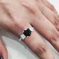thumbnail image 5 of Black Onyx Ring, 925 Sterling Silver, Women Ring, Natural Onyx, December Birthstone, Christmas, Thanksgiving, Tiny Dainty Ring, Marquise CZ Ring, Handmade, Statement Jewelry, Wedding, Anniversary Gift, 5 of 8