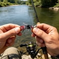 thumbnail image 4 of Fishing Lure Insect Shaped Topwater Hard Bait Mesh Wing Design Dual Treble Hooks ABS Swimbait for Freshwater Saltwater Predator Fishing(Red-4.8cm), 4 of 7