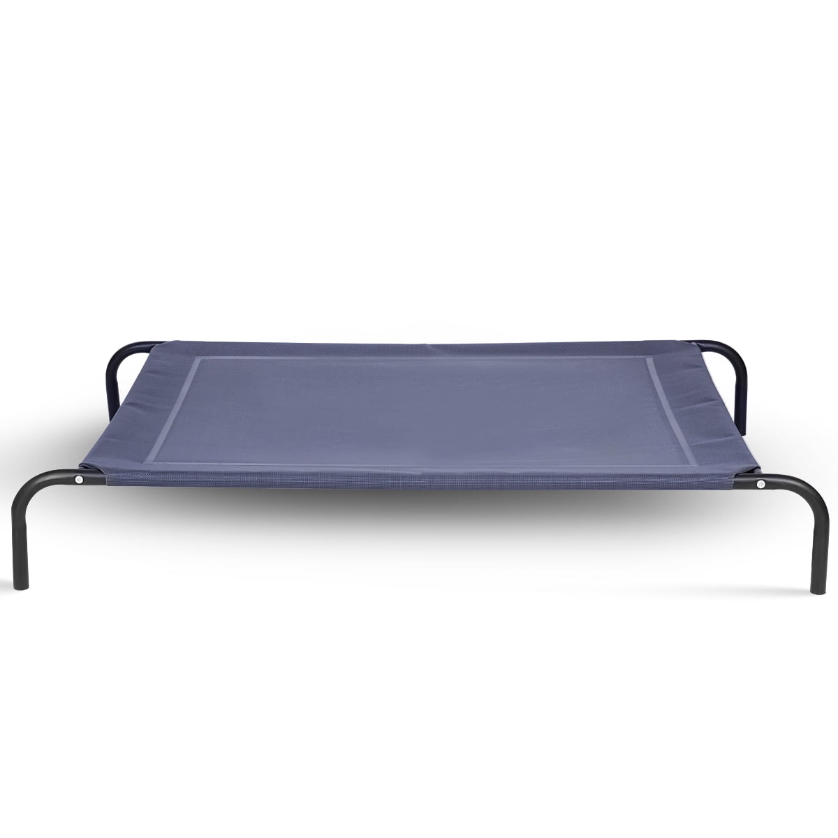 Gymax Large Dog Cat Bed Elevated Pet Cot Indoor Outdoor Camping Steel Frame Mat -XL