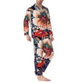 thumbnail image 2 of Hirioo Paisley2 for Men's Pajama Sets 2 Piece Pjs Men's Long-Sleeved Pajama Set Button Down Sleepwear,S-XXL-XX-Large, 2 of 7