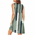 thumbnail image 5 of Sakmal Nightgowns for Women with Pockets Pleated Sleep Tanks Loungewear Green Sleeveless Sleep Tanks, 5 of 7