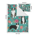 thumbnail image 5 of Australian Shepherd Floral Duvet Cover and Pillowcase Set for Single Bedding, Bedroom Accessories for Kids Teens, 5 of 5