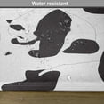 thumbnail image 6 of Ambesonne Zoo Place Mats Set of 4, Pandas, Standard Size, Charcoal Grey White, 6 of 6