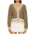 thumbnail image 1 of Yuyuzo Crop Cardigans for Women V Neck Button down Open Front Outerwear Sweaters Pullover Tops, 1 of 3
