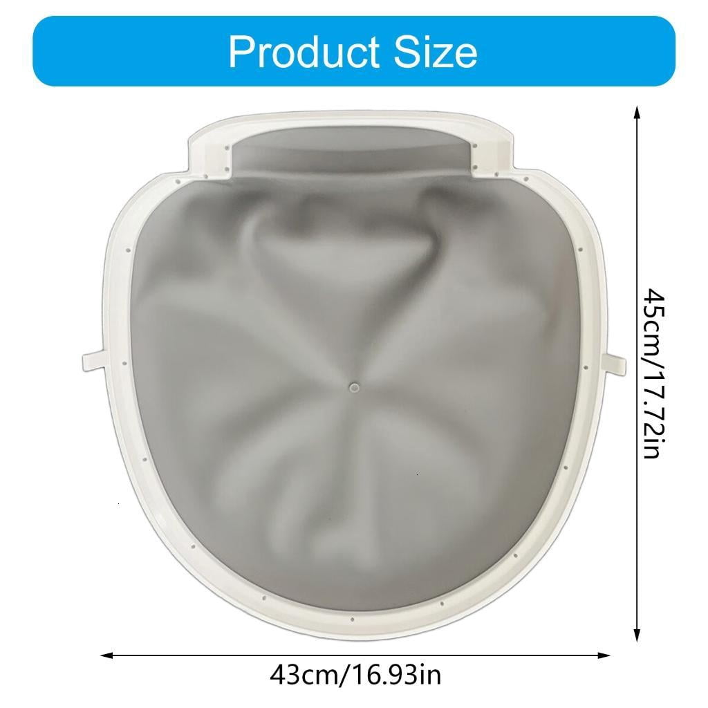 Osdhezcn Durable Silicones Mat for Automatic Cleaning Cats Litter Box Resistant to Scratch Bites Waterproof Bottom Pad Replacement