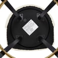 thumbnail image 5 of Set of 2 Back Pull Point Design, Velvet Material, 360 Degree Rotation, Back Pull Loop Detachable Design, Rivet Decoration, Square Foot Wooden Bar Chair (Beige), 5 of 12