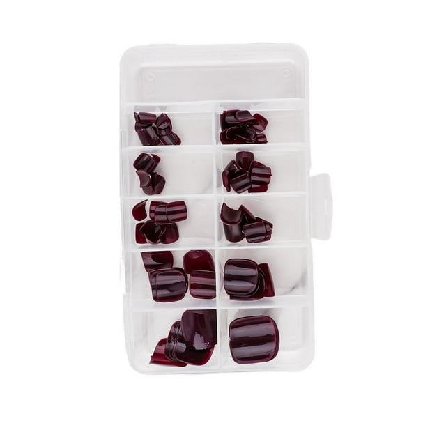 120Pcs/Box Multicolored Short Press-on Toenails Solid Color Gel Fake Toenails Full Cover Wearable False Toenail Manicure Accessor