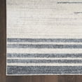 thumbnail image 4 of Nourison Astra Machine Washable 2'2" x 4' Ivory Blue Mid-Century Modern Indoor Flatweave Rug, 4 of 8