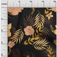 thumbnail image 2 of oneOone Cotton Flex Brown Fabric Florals Quilting Supplies Print Sewing Fabric By The Yard 40 Inch Wide, 2 of 6