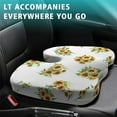 thumbnail image 4 of Premium Sunflower Pattern Memory Foam Seat Cushion Ergonomic Chair Pad for Office Chair, Car, Airplane & Bleachers Sciatica, Tailbone Hip & Back Pain Relief - Chair Cushion for Long Office Workers., 4 of 5