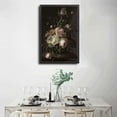thumbnail image 3 of dashuaibi - Canvas Wall Art Moody Floral Painting Printable Dark Floral Wall Art Vintage Print Farmhouse Decor Dark Botanical Antique Painting Bathroom and Toilet Powder Room Wall Decor, 3 of 6