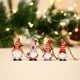 thumbnail image 3 of Adornos de madera para árbol de Navidad | Juego de 12 colgantes | Figuras de Papá Noel para decoración navideña | Diseños de personajes surtidos, 3 of 3