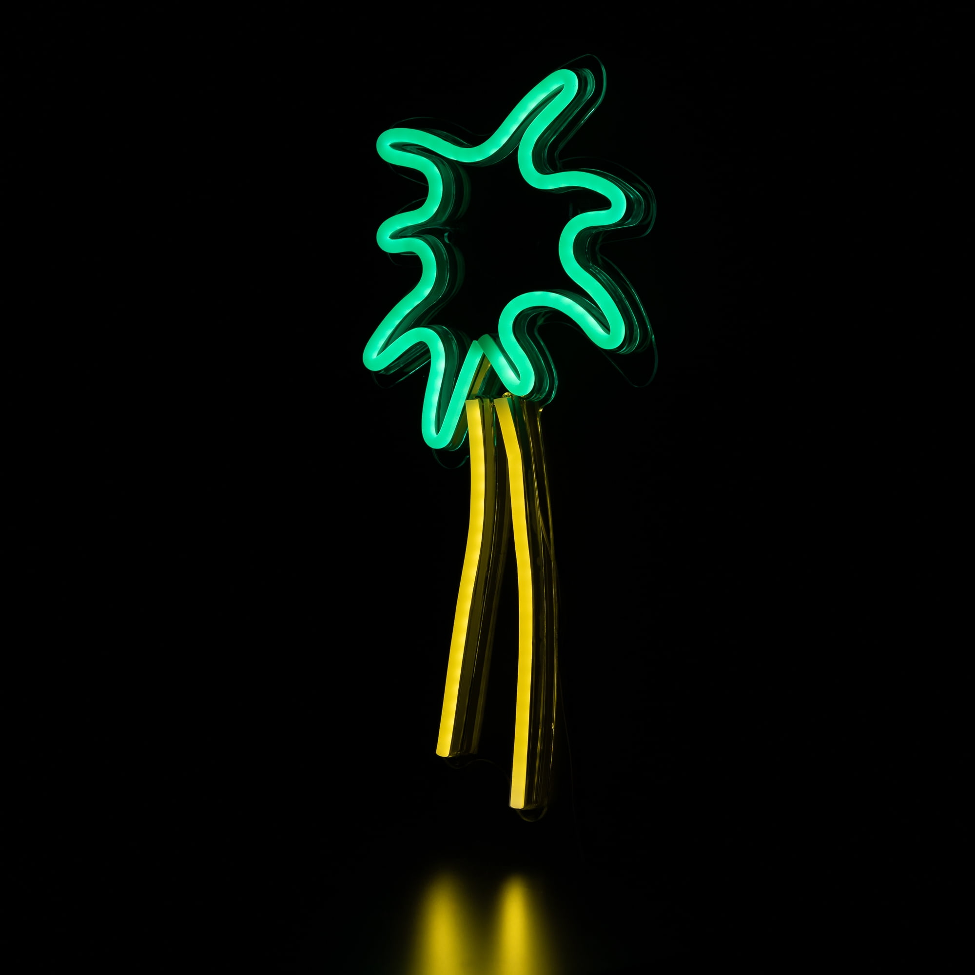 Northlight LED Palm Tree Neon Lighted Wall Art - 19" - Green and Yellow