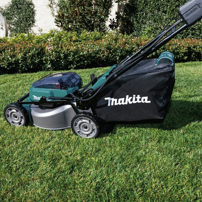 Makita XML06PT1 18V X2 36V LXT Brushless Lithium Ion 18 in. Cordless Self Propelled Commercial Lawn Mower Kit with 4 Batteries 5 Ah Walmart
