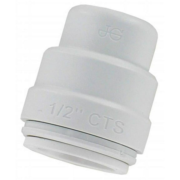 JG Speedfit PSEI4620P White Polysulphone Straight Single End Cap 1/2 CTS in.