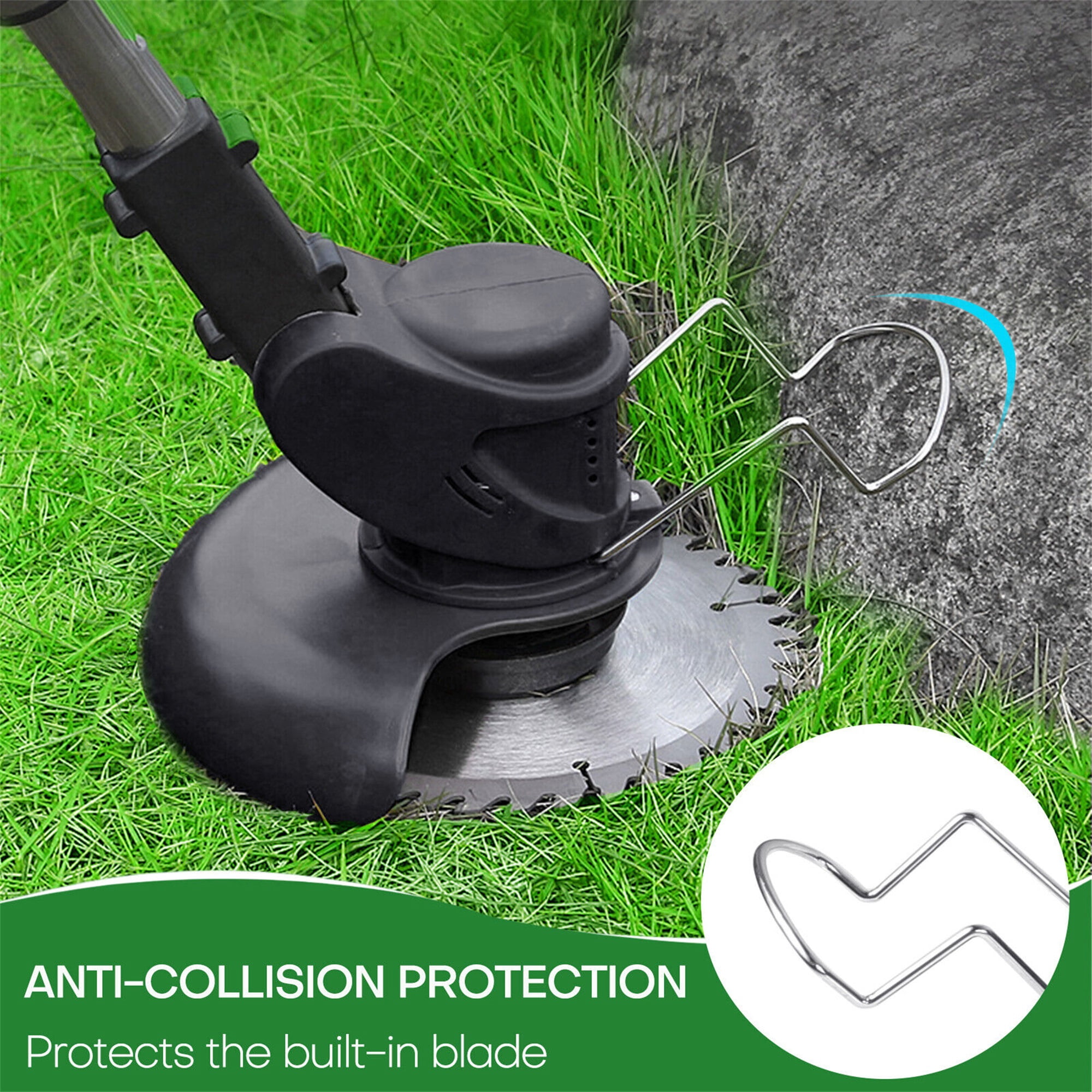 SHCKE Cordless Grass Trimmer Lawn Mower Electric Handheld String Strimmer lectric Brush Cutter Cordless Electric Edger Lawn Tool for Lawn Garden Pruning and Trimming, 800W/1200W