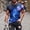 Blue, variant on T Shirts for Man,Men Casual Fashion Printing Round Neck Pullover Fitness Sports Shorts Sleeves T Shirt Blouse Dark Blue M