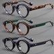 thumbnail image 1 of Gafas de lectura redondas vintage de gran tamaño, paquete de 3 for hombres y mujeres, lectores retro de policarbonato con dioptrías de +1,00 a +4,00, marcos de carey verde marrón negro, 1 of 4