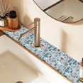 thumbnail image 2 of Yayeee Faucet Mat for Kitchen Sink 14.7" Diatomite Long Splash Guard Pad, Snowy Christmas Pattern, 2 of 7