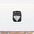 thumbnail image 4 of Creative Products Shine Bright Black and White Diamond 24x30 Canvas Wall Art, 4 of 5