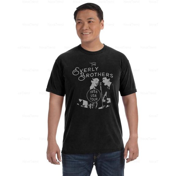The Everly Brothers Tour Comfort Color T-Shirt Classic 1958 Retro Style, Unisex, up to size 4XL