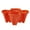 ZA-Red, variant on Yatlte 14.57'' x 14.57'' x 6.69'' Round Red Polypropylene Three-Petal Flower Pot with Drainage Hole
