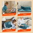 thumbnail image 6 of TCVOR Weighted Heating Pad for Neck and Back, Super Soft Flannel Wearable Electric Heating Pads with 6 Heat Settings & 6 Timer Auto Shut Off, 19 x 24 in, Green, 6 of 9