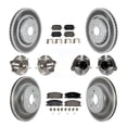 thumbnail image 1 of Transit Auto Front Rear Hub Bearing Assembly Coated Disc Brake Rotor and Ceramic Pad Kit (10Pc) for Car 2017-2018 Dodge Charger RWD with 5.7L with 370mm Diameter Left Right Side KBB-130006, 1 of 11