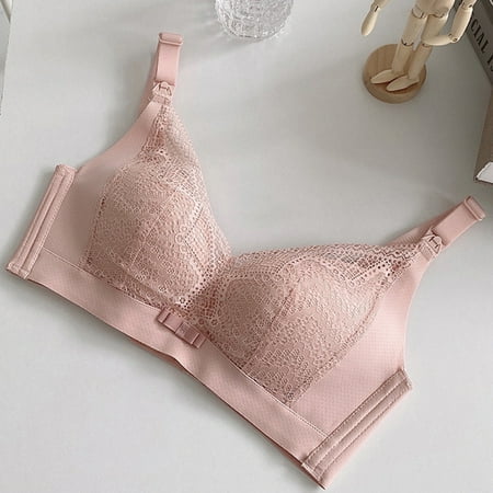 

uikmnh Bras for Women Lace feeding bra without steel ring during pregnancy