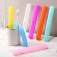 thumbnail image 4 of 60 Count Colorful Plastic Toothbrush Covers Portable Travel Protector, 4 of 6