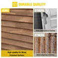 thumbnail image 3 of Aivituvin Outdoor Storage Cabinet with Adjustable Shelves, Metal Frame, Waterproof Storage Shed with Floor for Garden Tools, Brown, 3 of 9