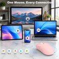Small Pink Computer Mouse Pink Wireless Computer Mouse For Laptops, Tablets, And Desktop Devices ...