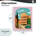 thumbnail image 3 of Rome Travel Spot Architecture Wall Plaque Art, design by Yen, 3 of 8