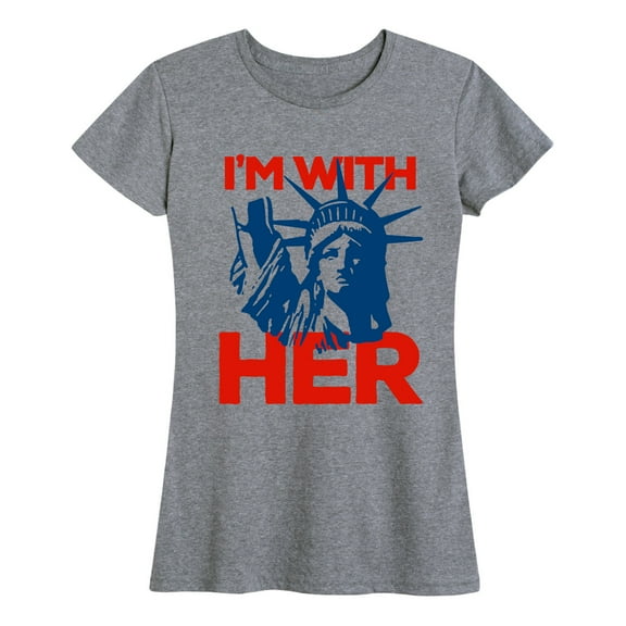 Instant Message - I'm With Her - Women's Short Sleeve Graphic T-Shirt