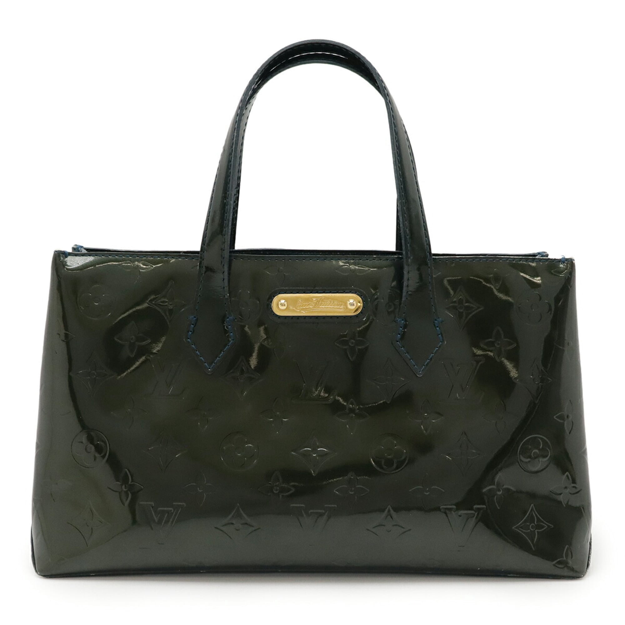 Pre-Owned LOUIS VUITTON Monogram Vernis Wilshire PM Handbag Tote 